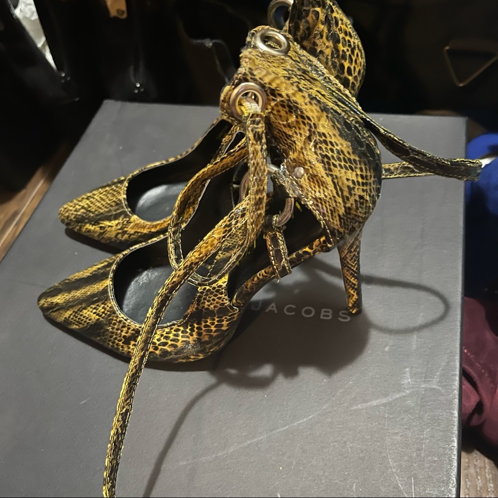 Faux snake heels